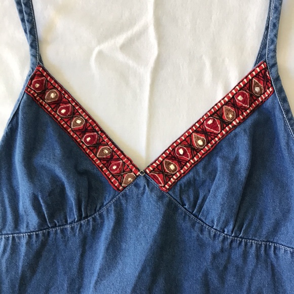 Speed Limit MPH Spaghetti Strap Denim Dress Small - Picture 3 of 12